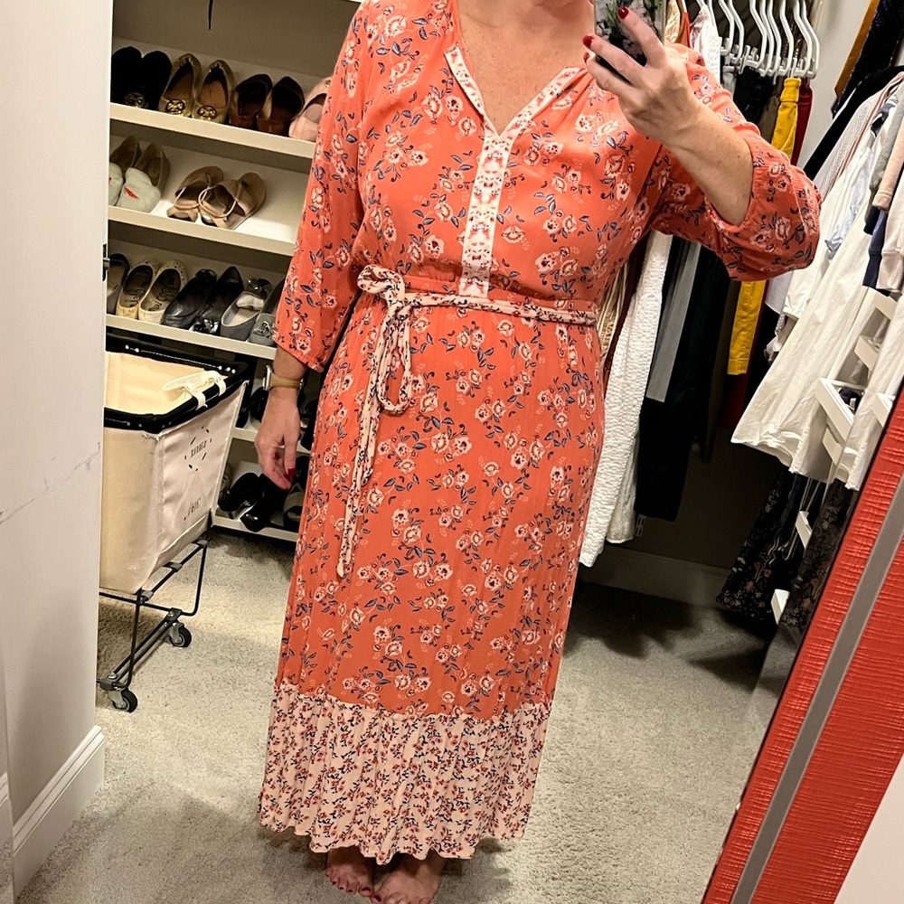 Loft 18 Pink Maxi Beach Dress